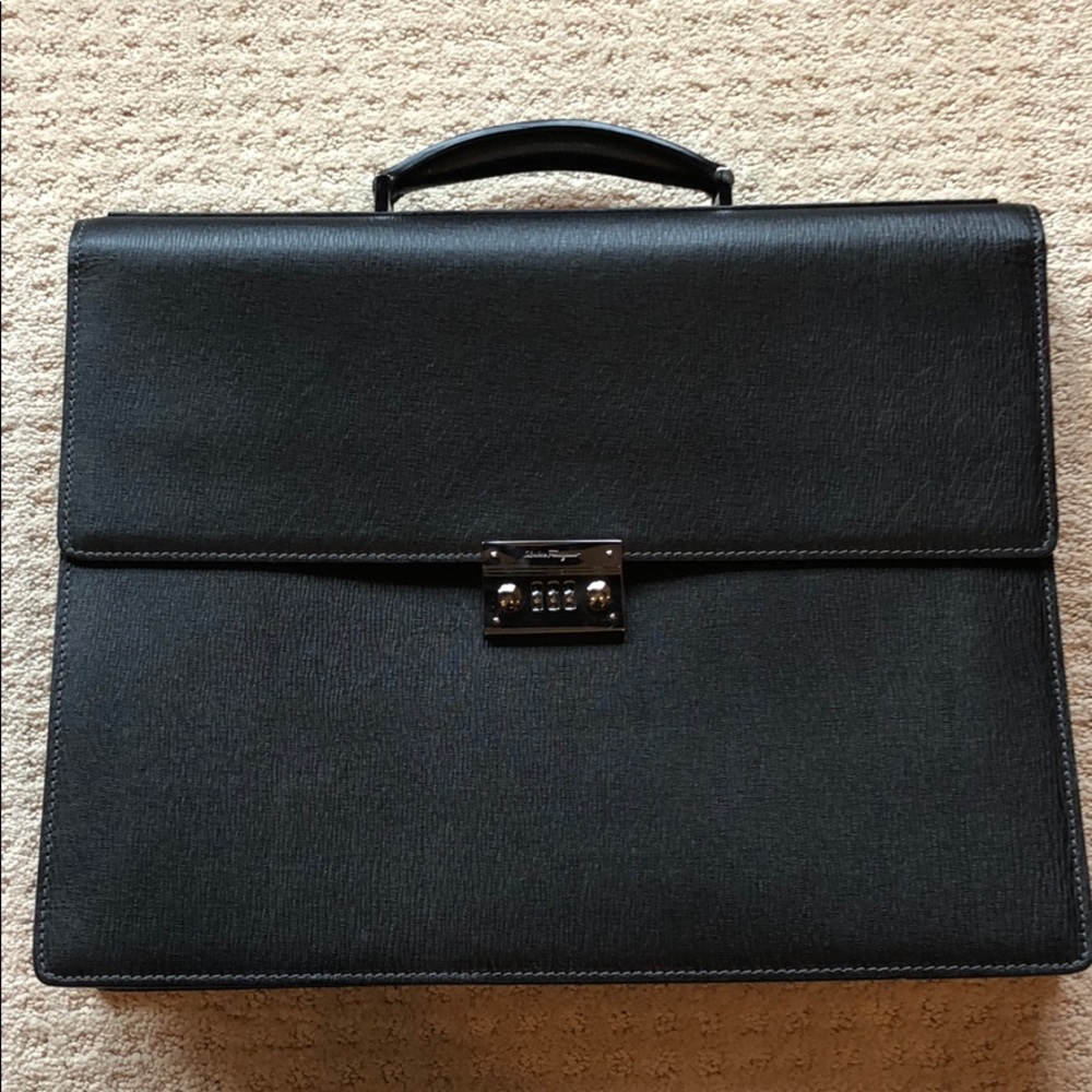 Salvatore Ferragamo Briefcase with dust sleeve